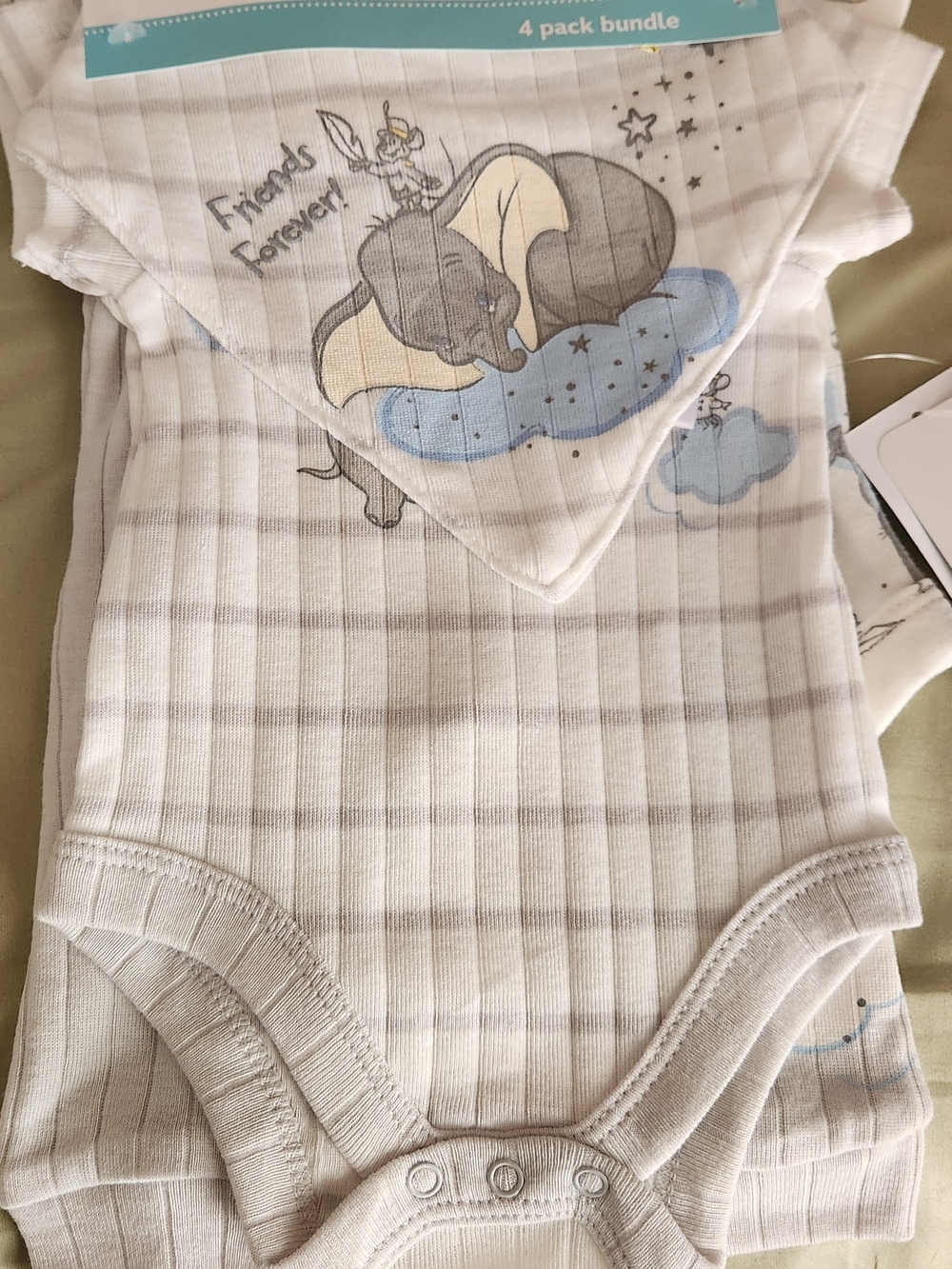 Disney Baby 4 -Piece Set Adorable Gray And Blue
